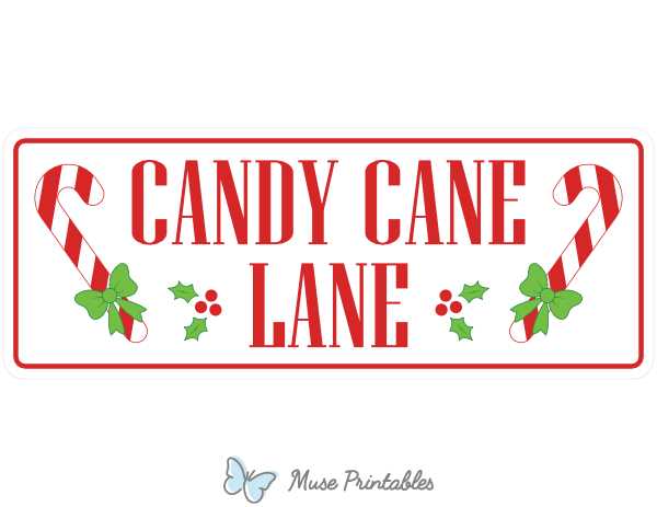 candy canes printable