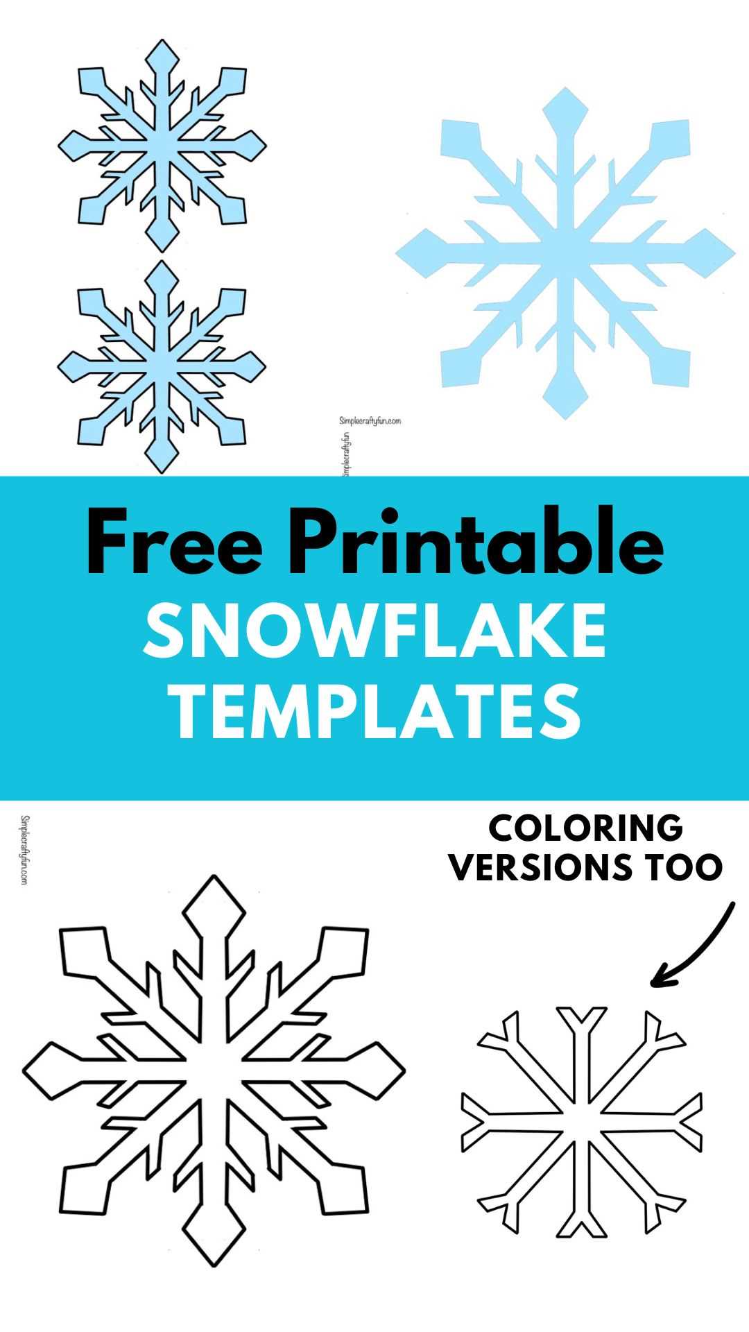 snowflake printable template