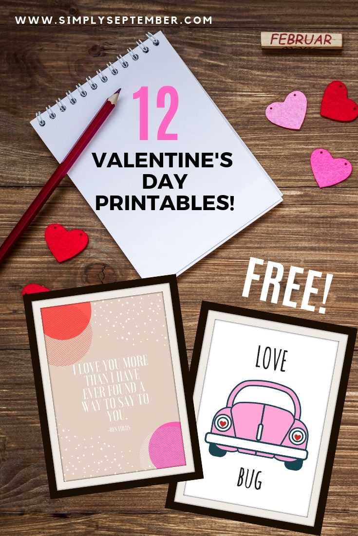 free valentines printables