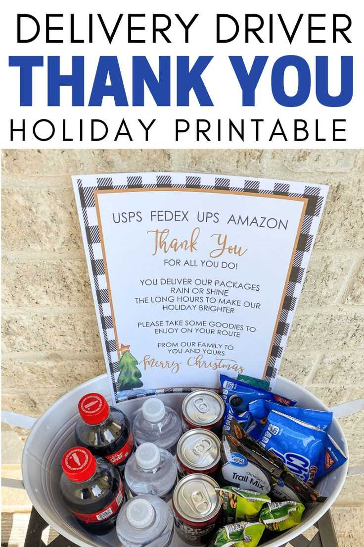 thank you delivery drivers sign printable thank you delivery drivers sign printable