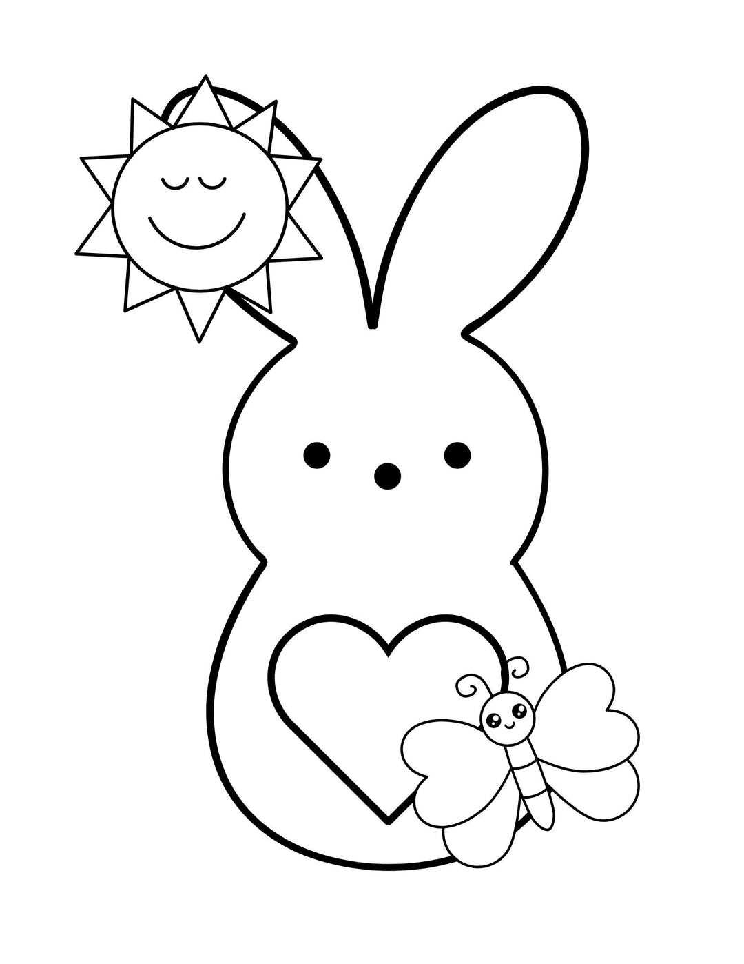 free printable coloring pages of easter bunnies