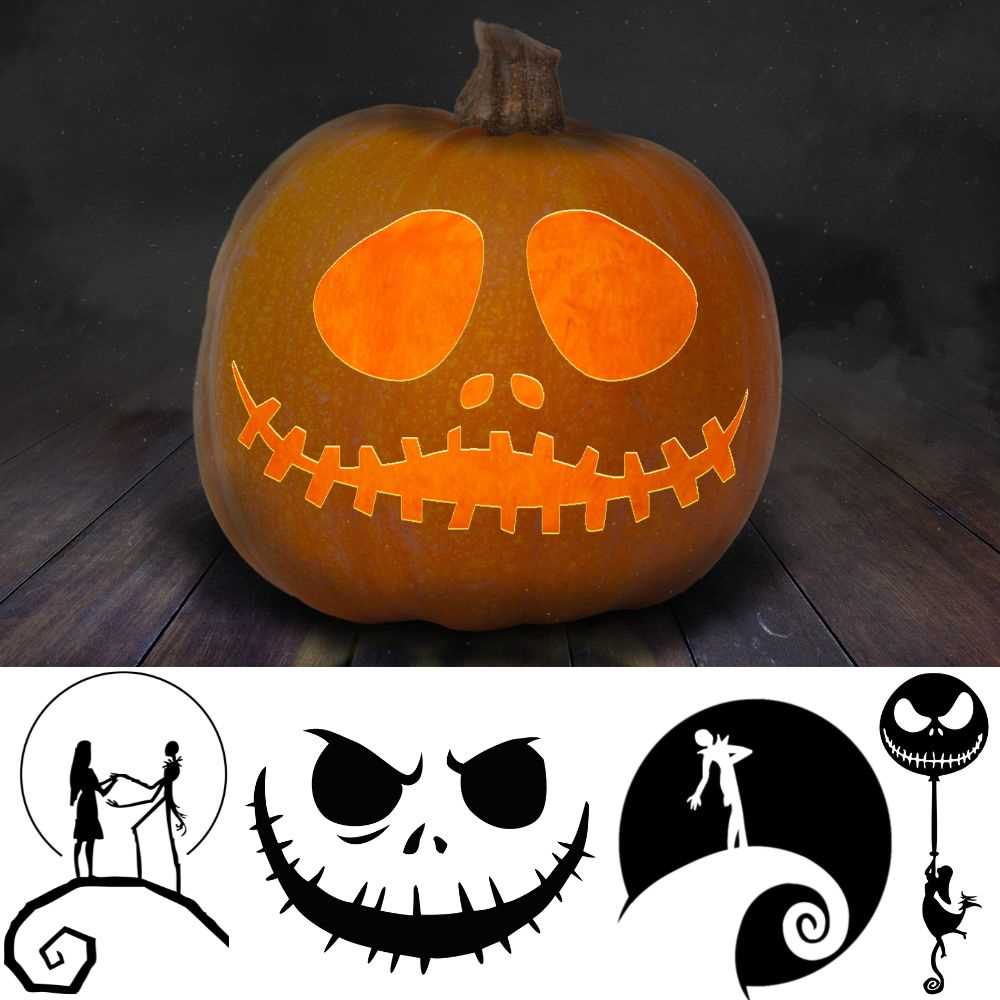 printable skeleton pumpkin stencil