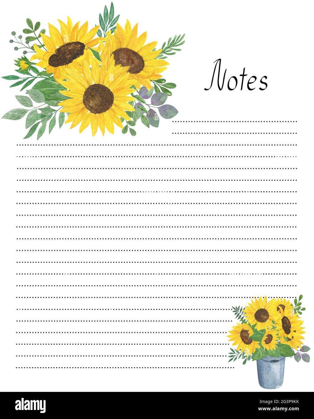 printable notes page