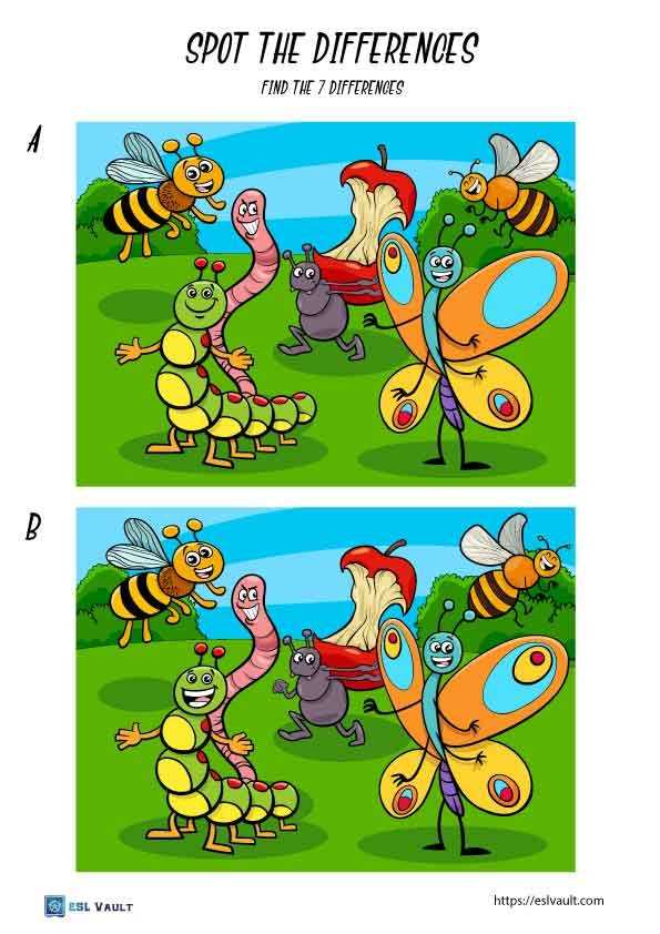 spot the difference printable
