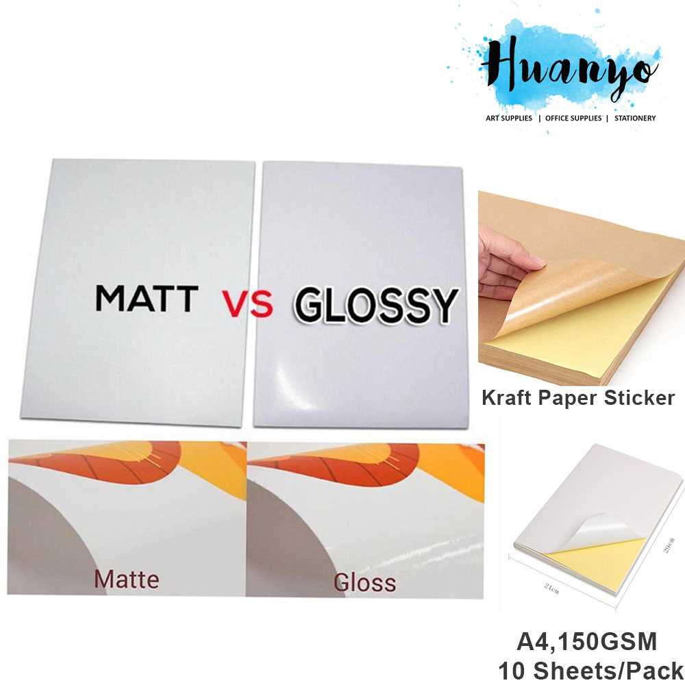 glossy printable sticker paper