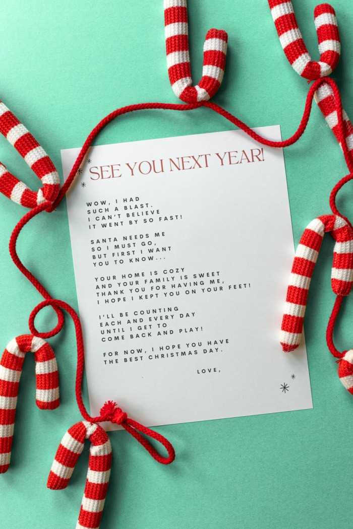 goodbye letter from elf on the shelf free printable
