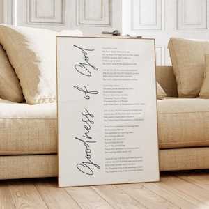 goodness of god lyrics printable