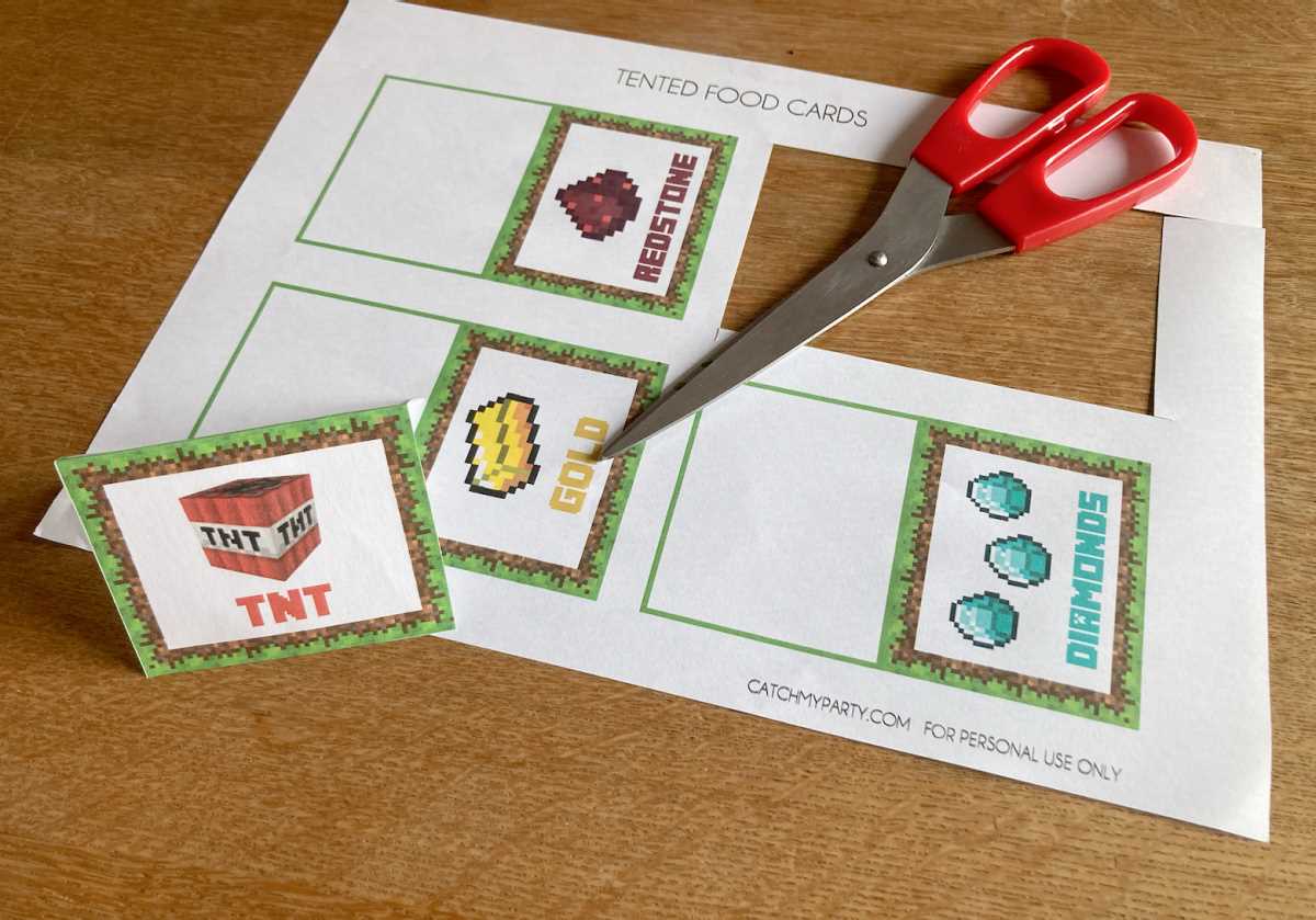 minecraft printables birthday