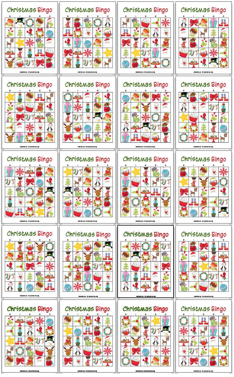 bingo cards christmas printable bingo cards christmas printable