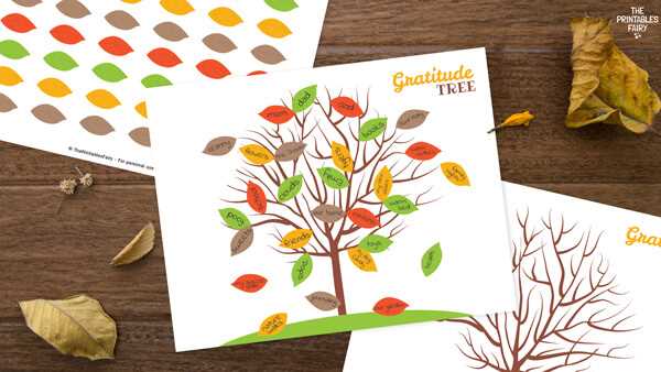 gratitude tree printable
