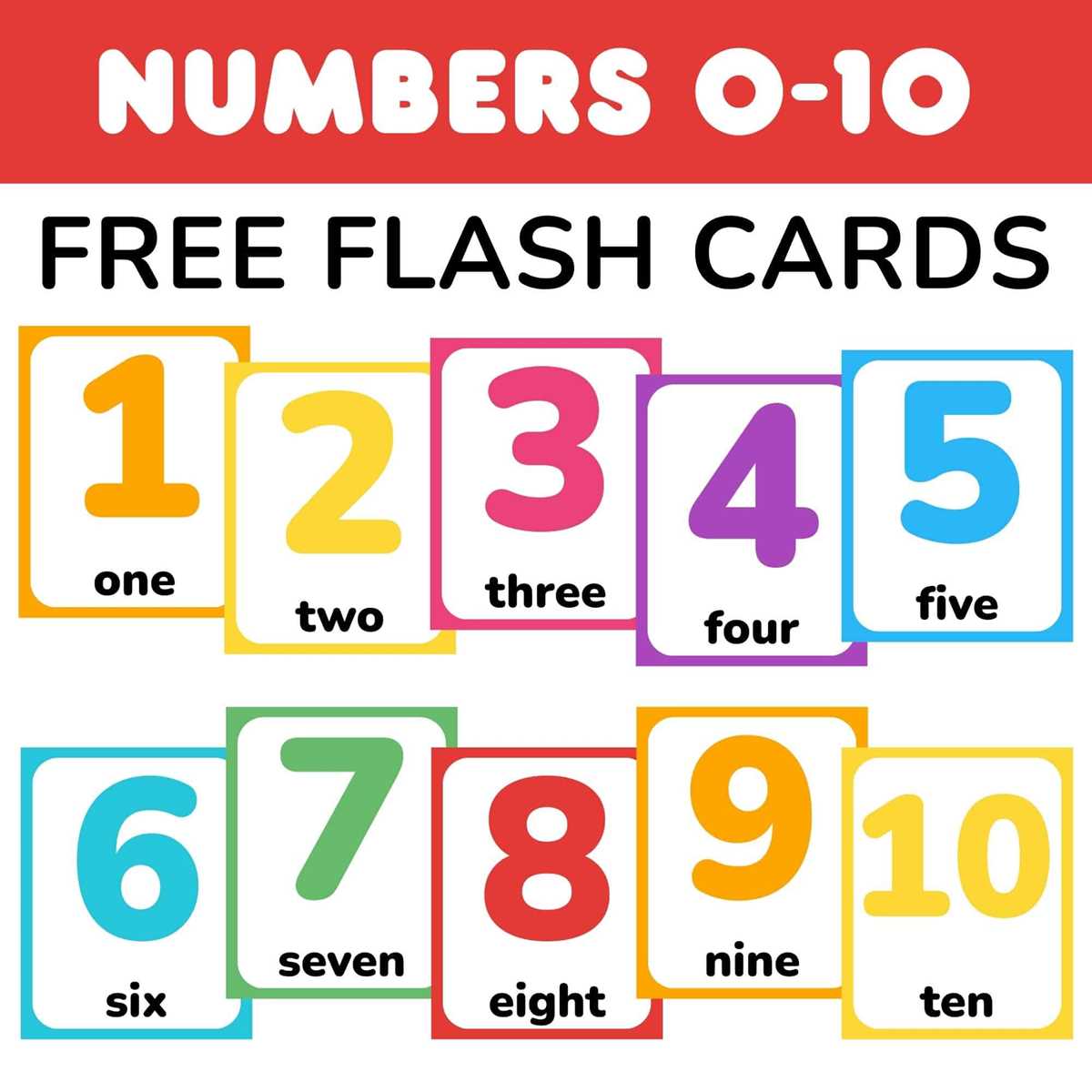 printable numeral cards