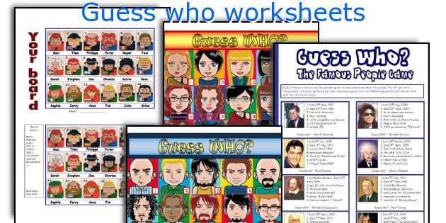 guess who game sheets printable