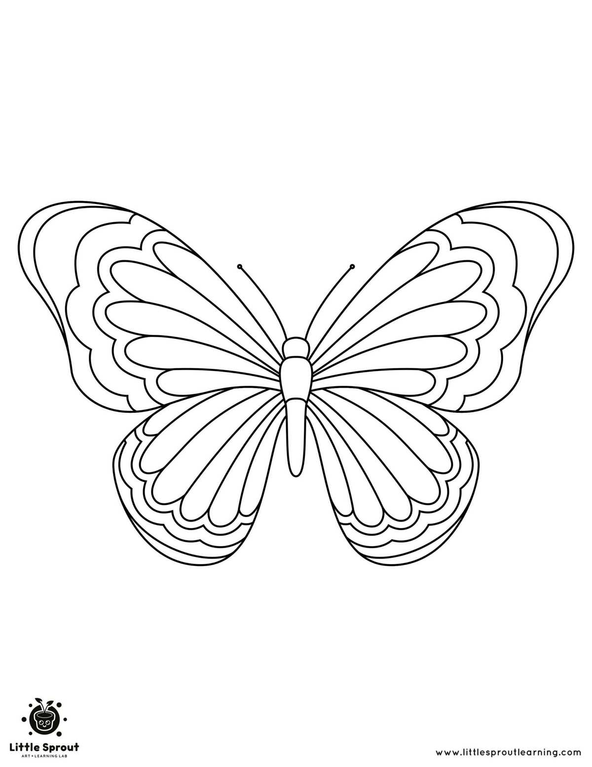 butterfly coloring printable