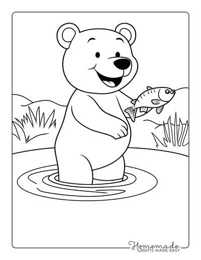 printable coloring pages bear