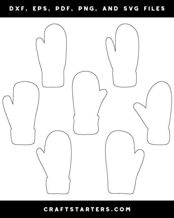 mitten printable pattern mitten printable pattern