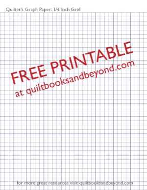 quarter inch grid paper printable