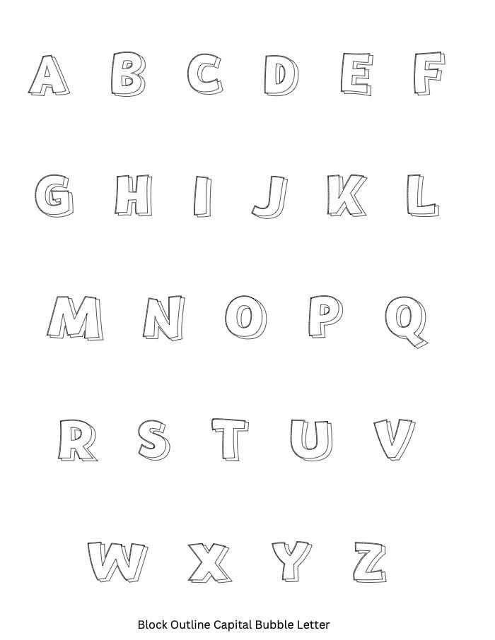 happy birthday bubble letters printable