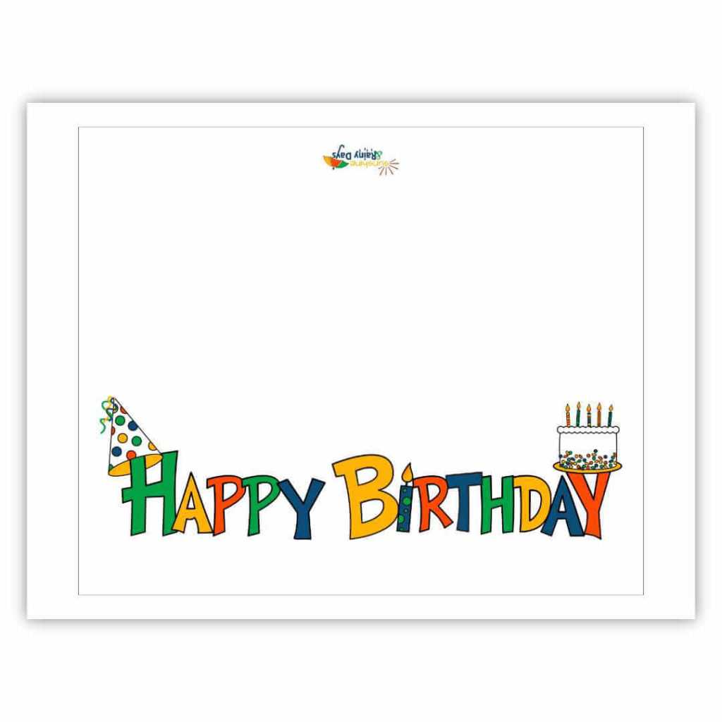 happy birthday free printable sign