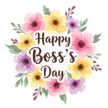 happy bosss day printable card
