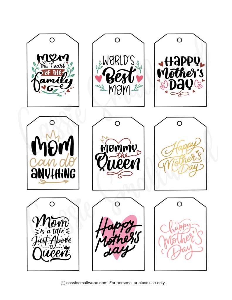 happy mothers day free printable