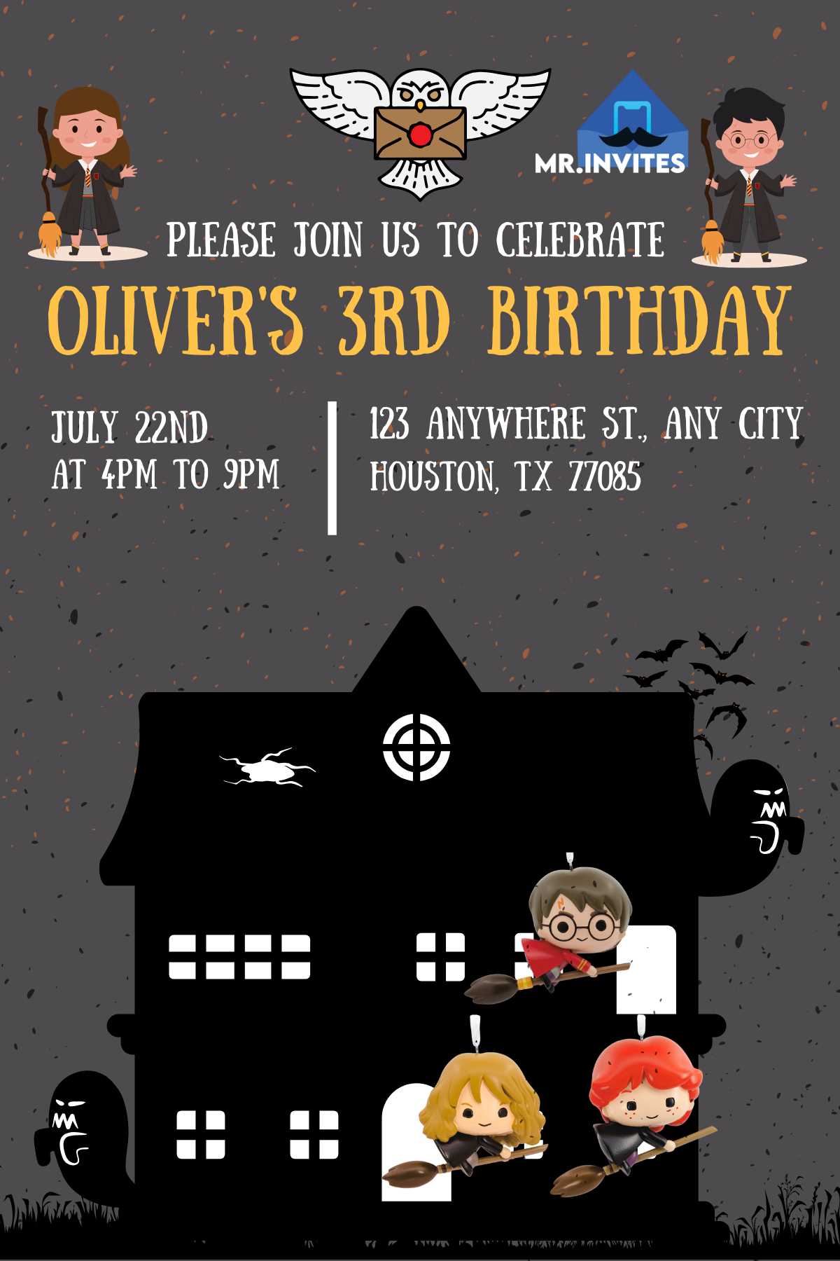 harry potter birthday card printable