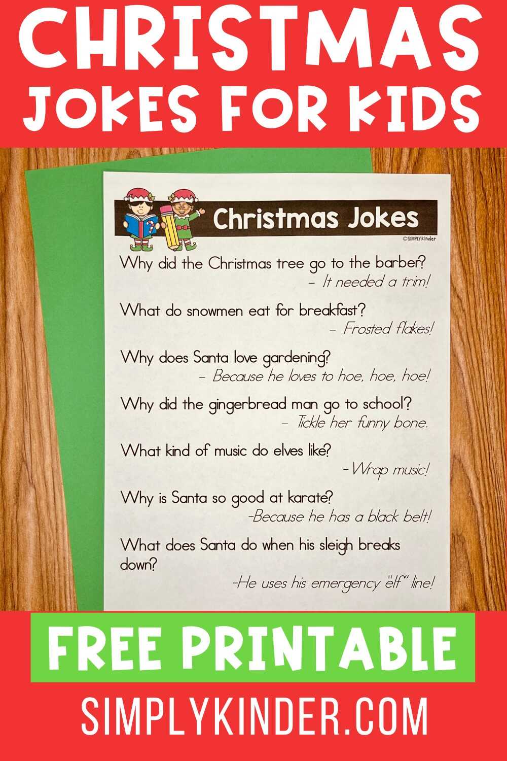 christmas jokes printable