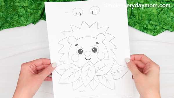 hedgehog outline printable