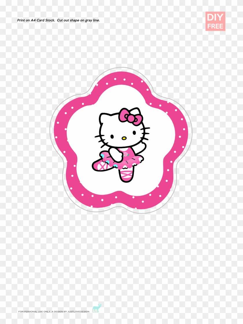 hello kitty cake topper printables