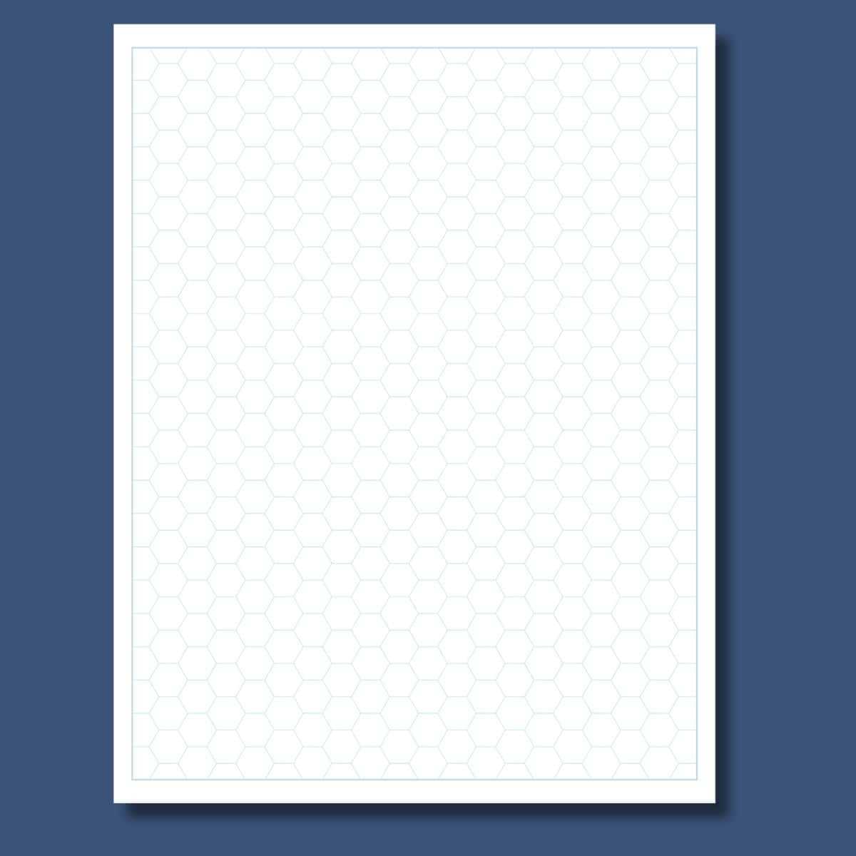 hex paper printable