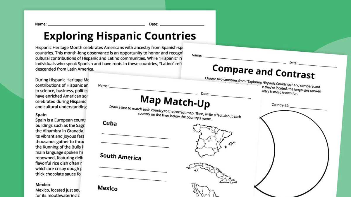 hispanic heritage month printable