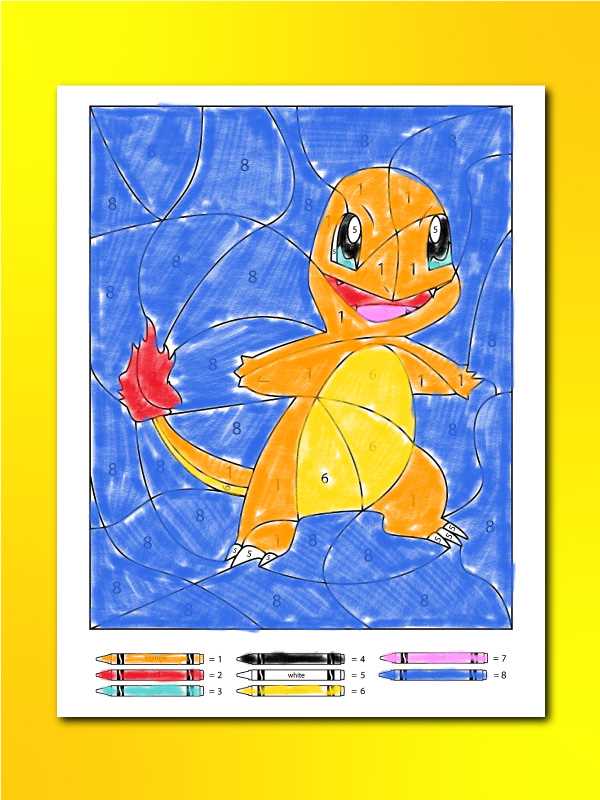 pokemon color by number printable pokemon color by number printable