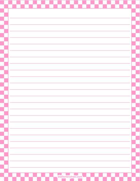printable pink paper