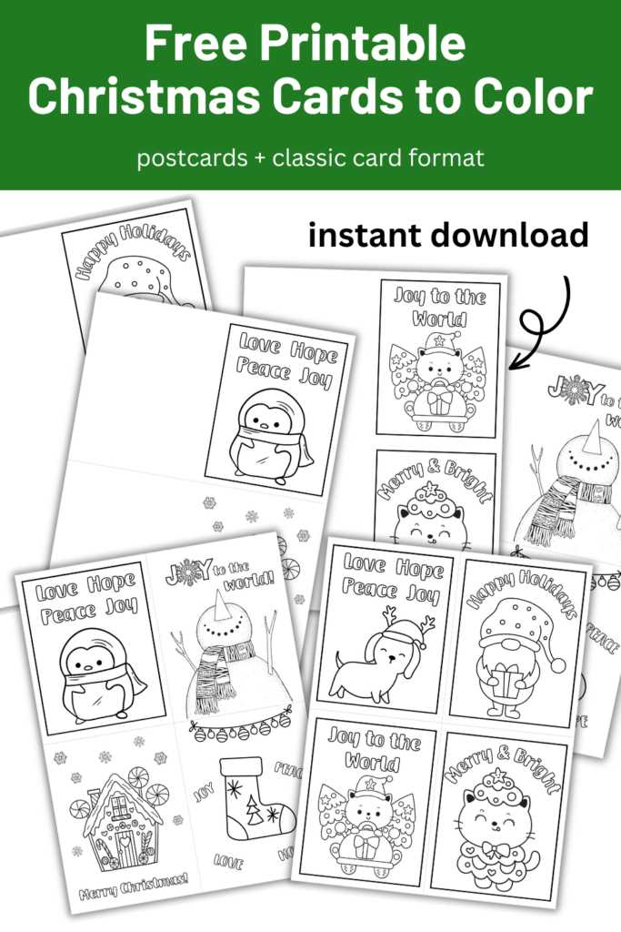 holiday cards free printable holiday cards free printable