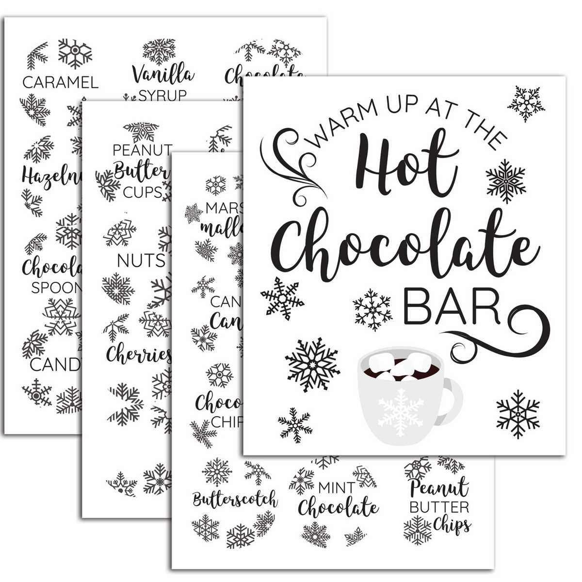 hot cocoa printable label