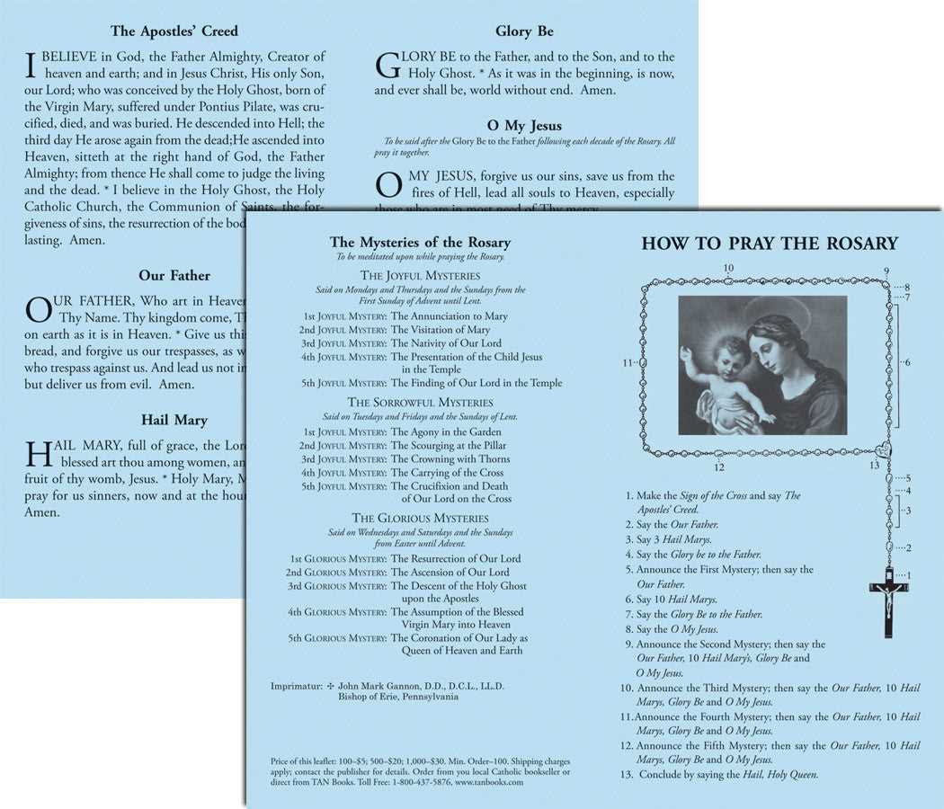 how to say the rosary printable how to say the rosary printable