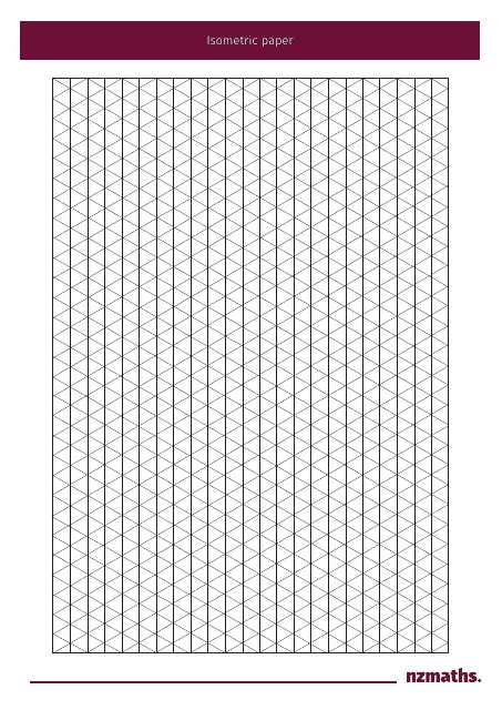 printable isometric graph paper
