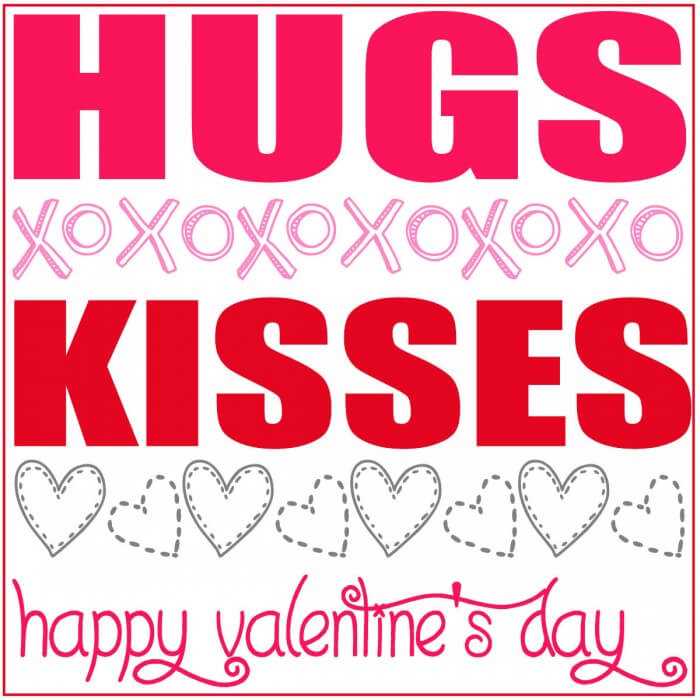 hugs and squeezes valentine printable