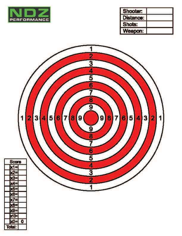 air gun targets printable