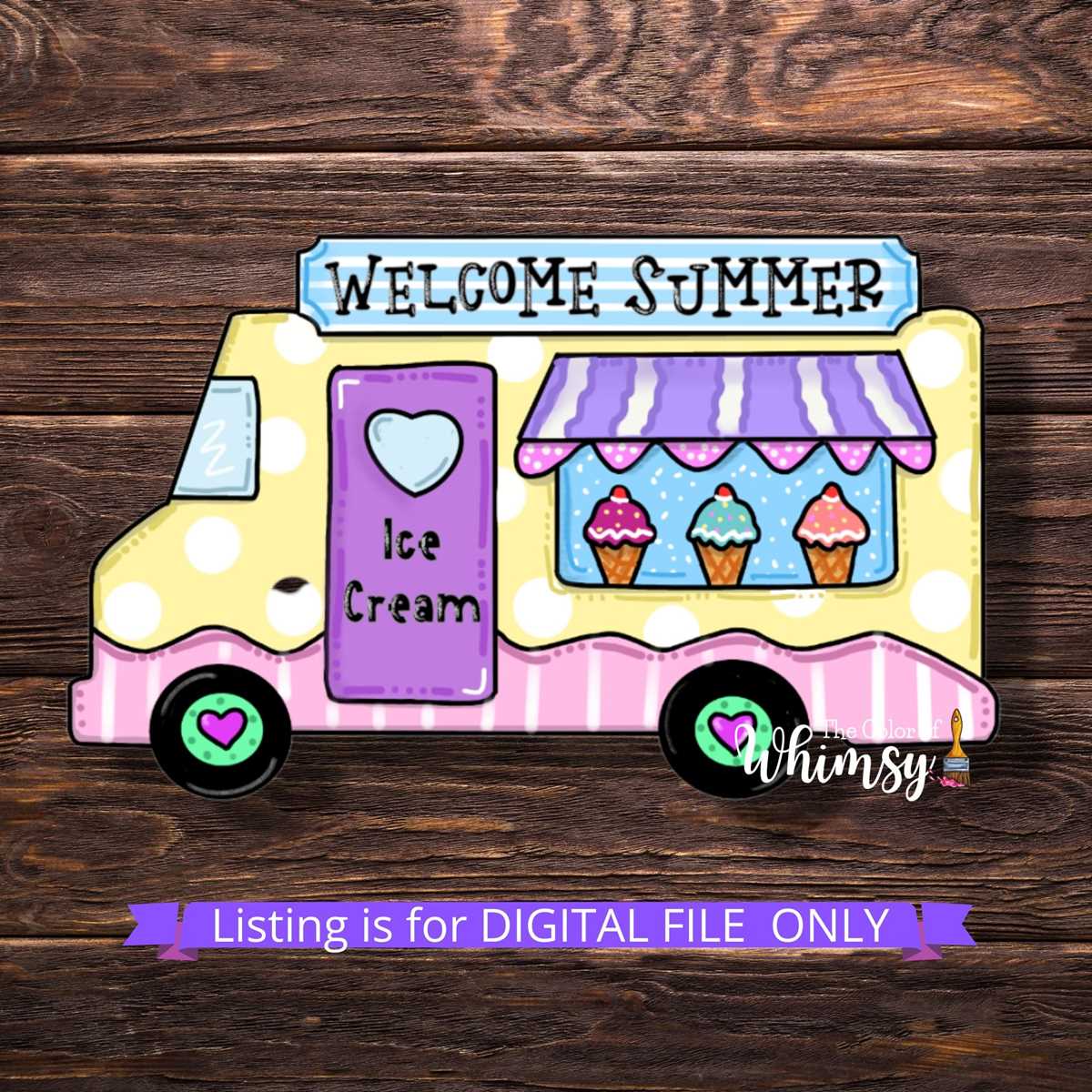ice cream truck printable