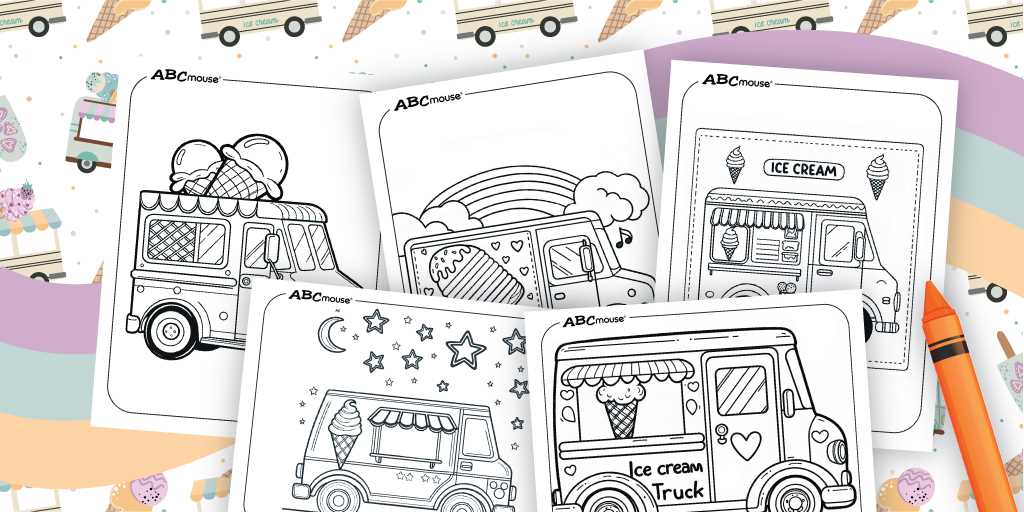 ice cream truck printable
