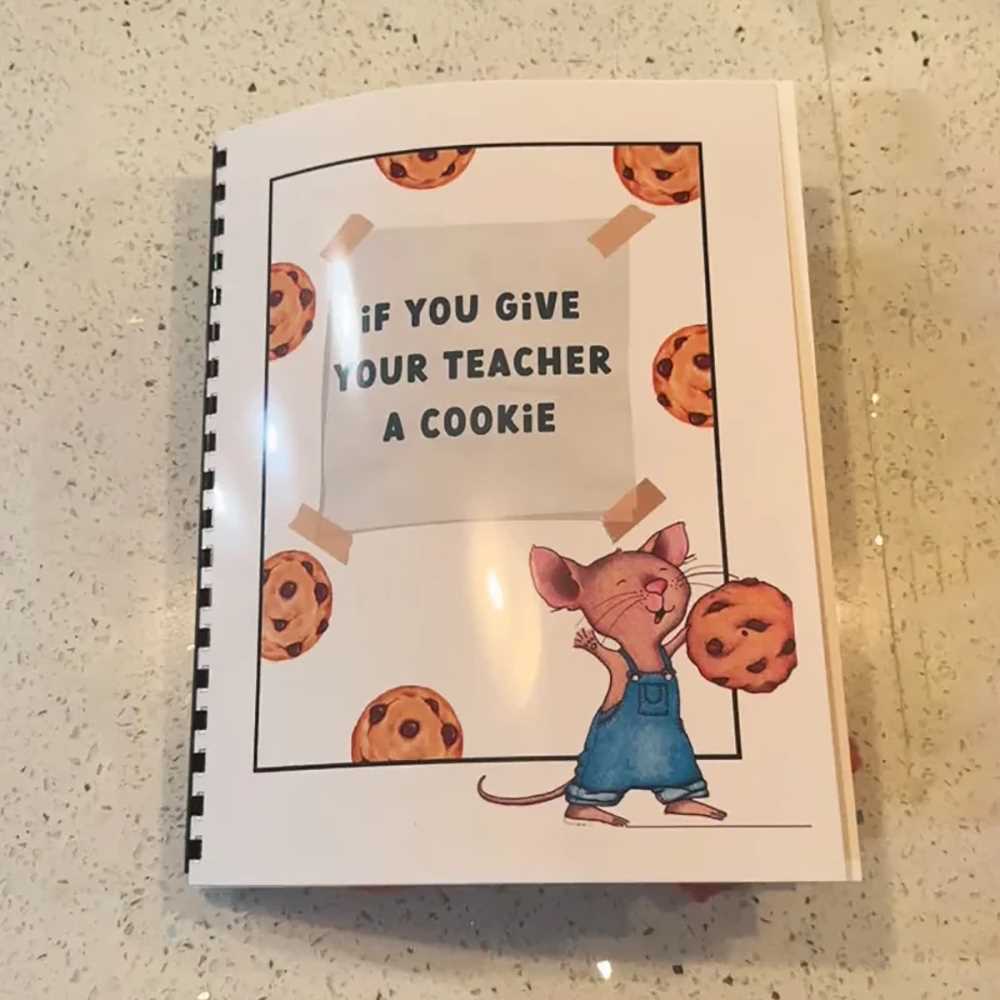 if you give a teacher a cookie printable book