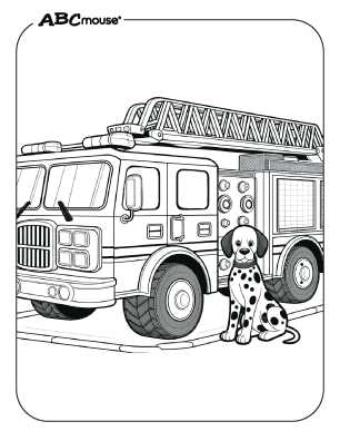 fire truck coloring sheets printable