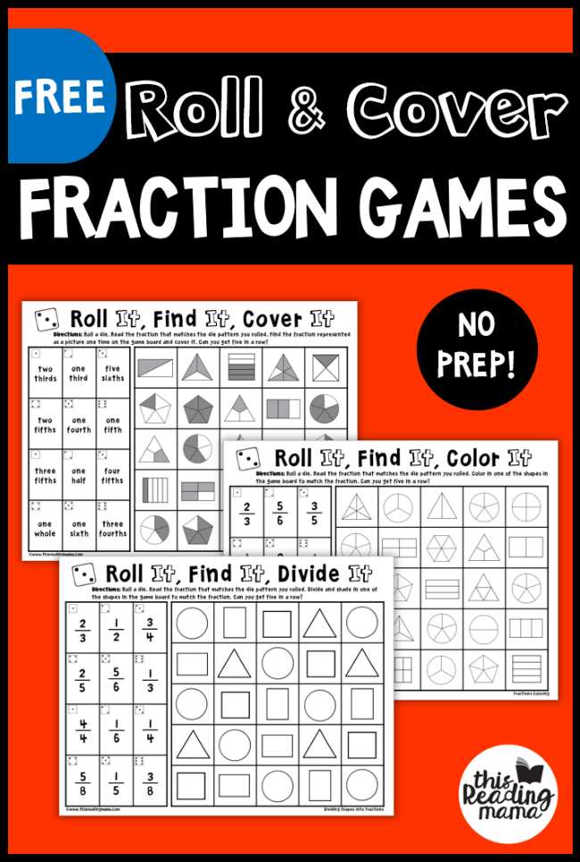 fraction math games printable fraction math games printable