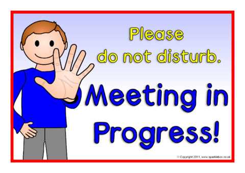 in a meeting sign printable in a meeting sign printable
