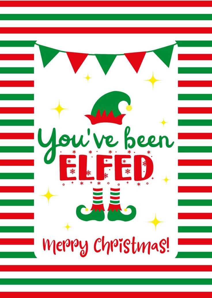 youve been elfed free printable youve been elfed free printable