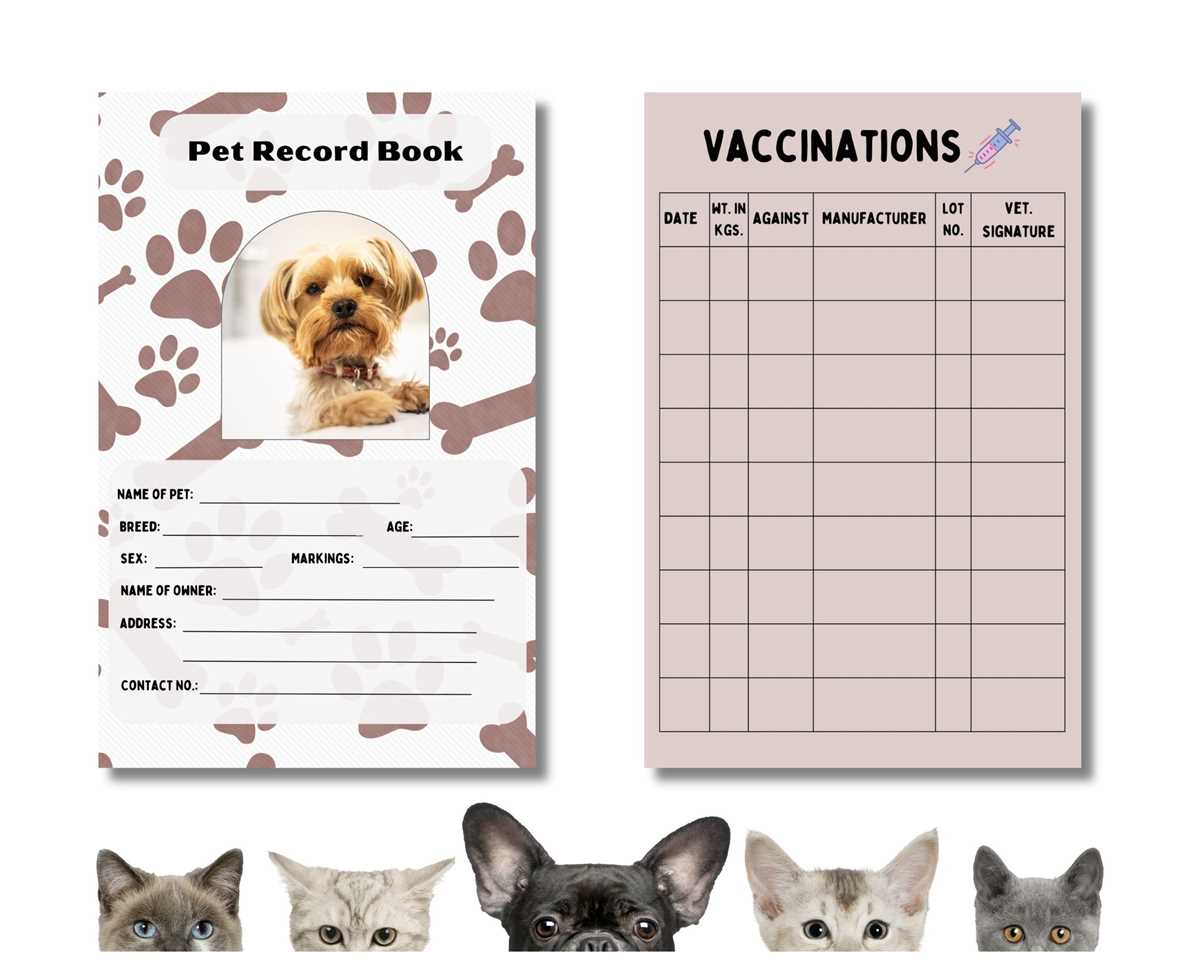 printable dog health record printable dog health record