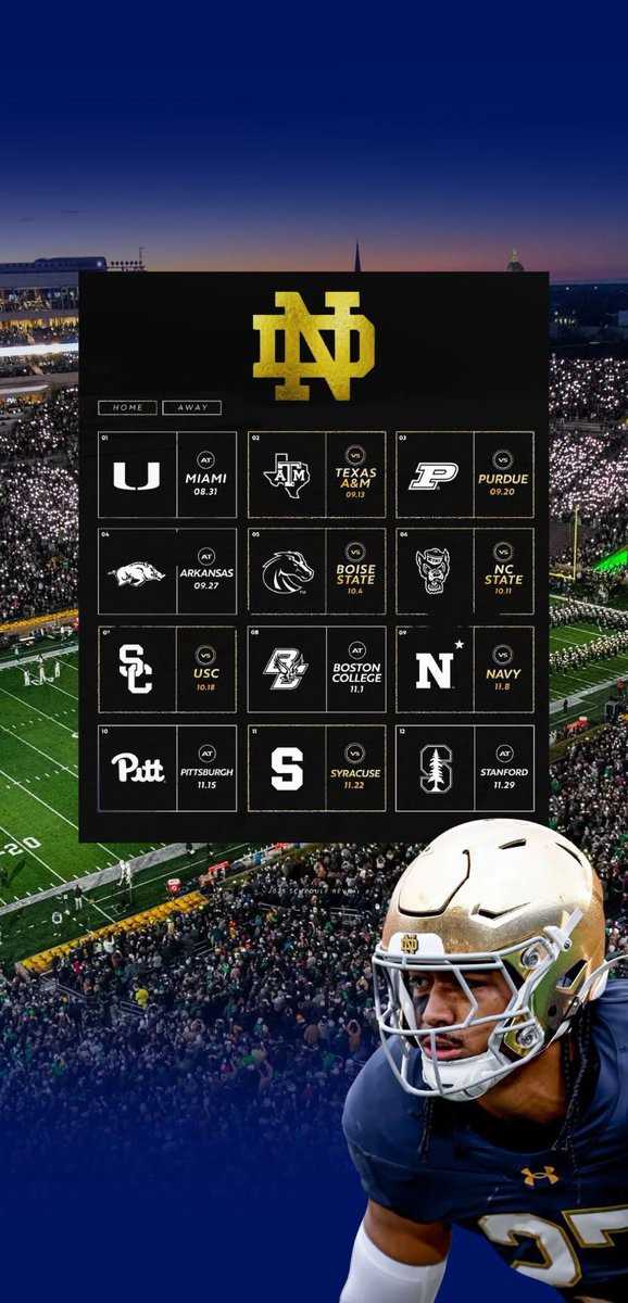 printable notre dame football schedule printable notre dame football schedule