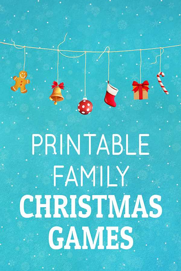 free christmas printable games