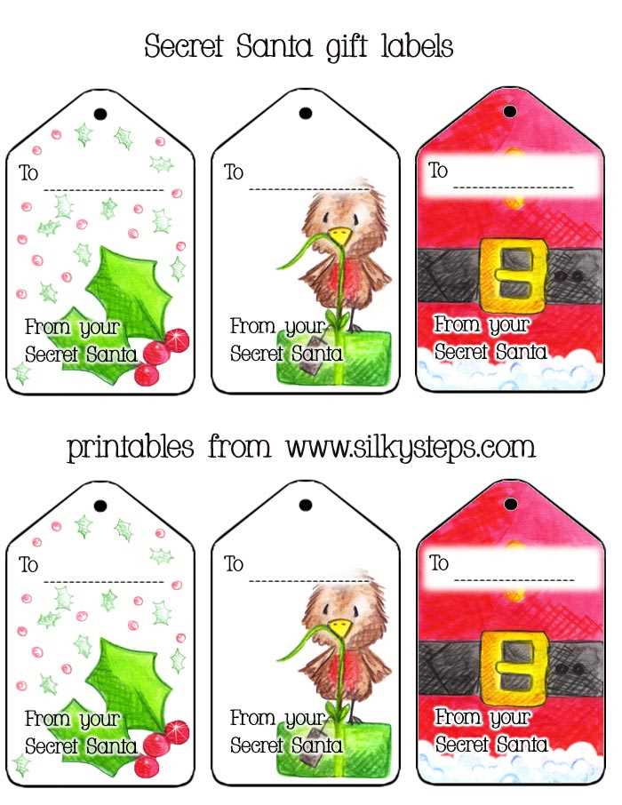from santa gift tags printable from santa gift tags printable