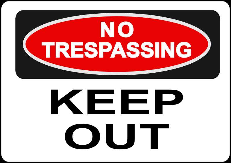 free no trespassing signs printable
